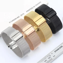 Univerzális cserélhető szíjak Okosórához 20mm 18mm 22mm Bőr Szilikon Fém