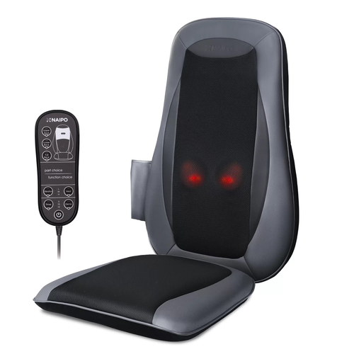 Naipo MGBK-2606H shaitsu hátmasszírozó ülés Melegítő funkcióval autóba, irodába, székbe, fotelbe. Vásárold meg  Smartos.hu-nál.