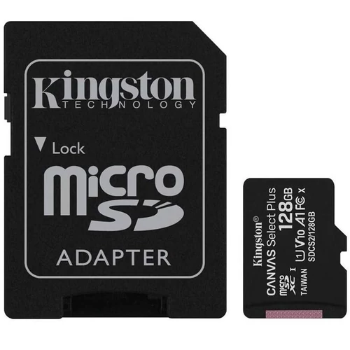 Kingston Memóriakártya 128GB MicroSDXC Class 10