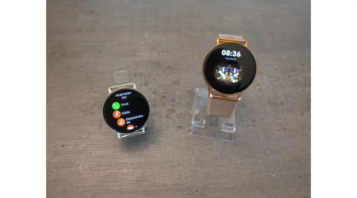 H06 Női Magyar nyelvű Okosóra Automata (24 órás) Vérnyomásmérő, Bluetooth hívás funkcióval Teszt és Bemutató