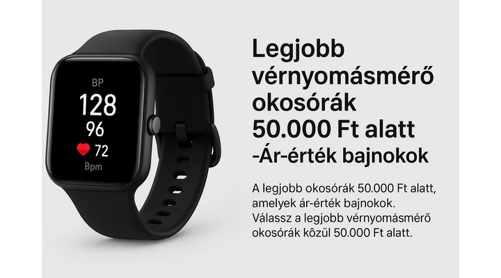 Legjobb vérnyomásmérő okosórák 50.000 Ft alatt -Ár-érték bajnokok